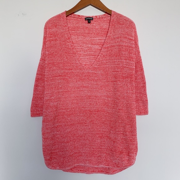 Express Sweaters - Express Oversized Pink Sweater M